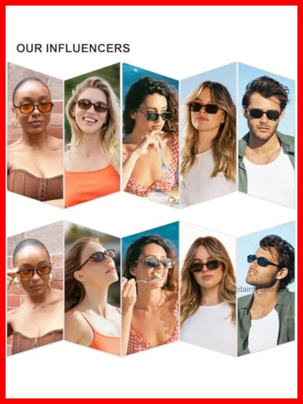 Trendy Rectangle Polarized Sunglasses Womens Mens Thin Slim Square Sunnies